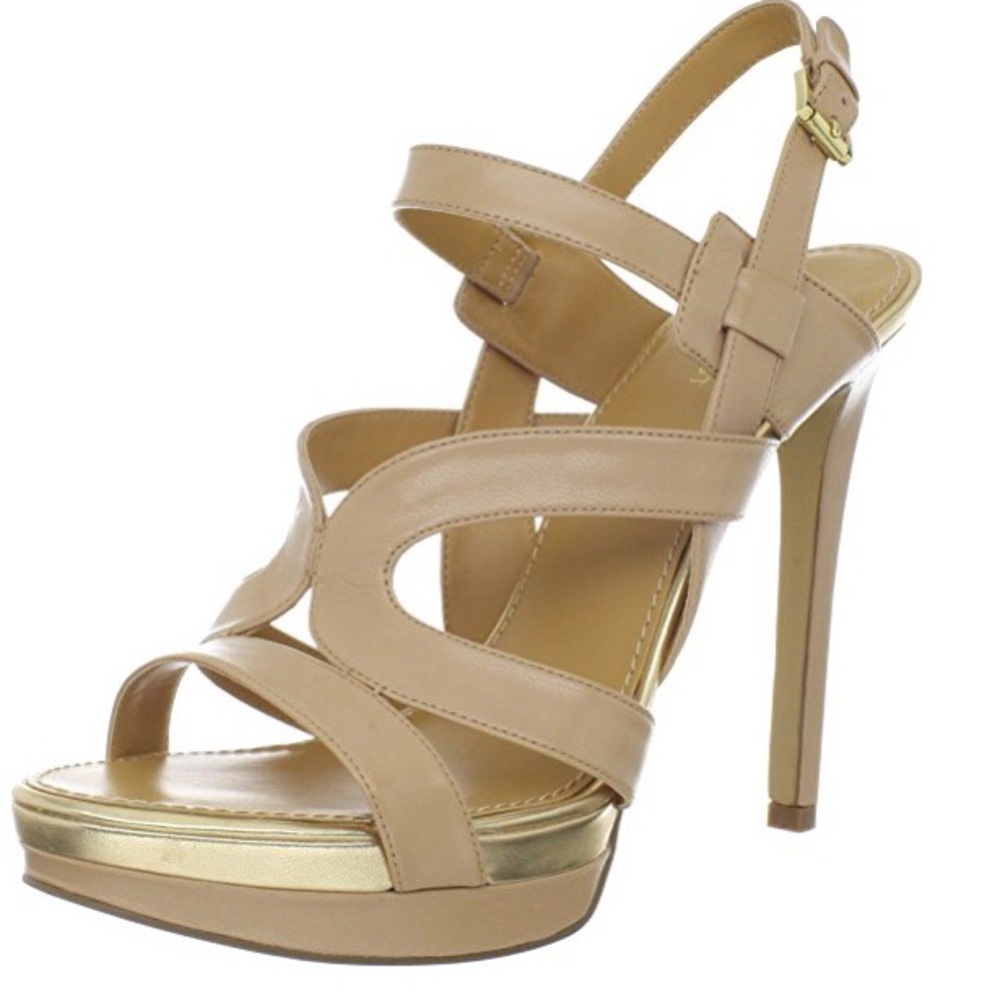 Breezin Womens Nude Platforms Sandals